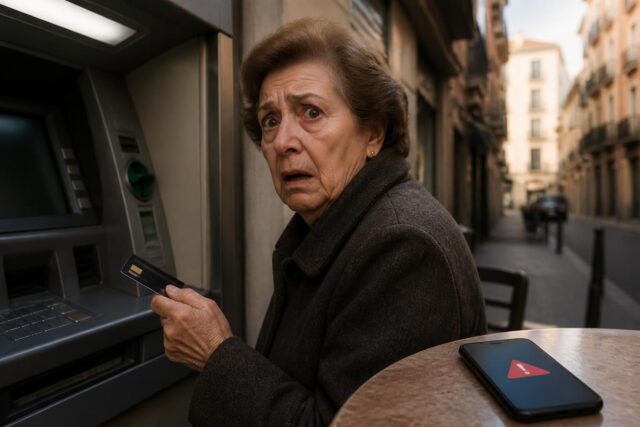 Une-octogenaire-espagnole-victime-dune-arnaque-au-distributeur-sa-carte-bancaire-volee-et-son-compte-vide-de-lourds-montants-640x427 stratégies efficaces pour se prémunir contre les spams et arnaques en 2025