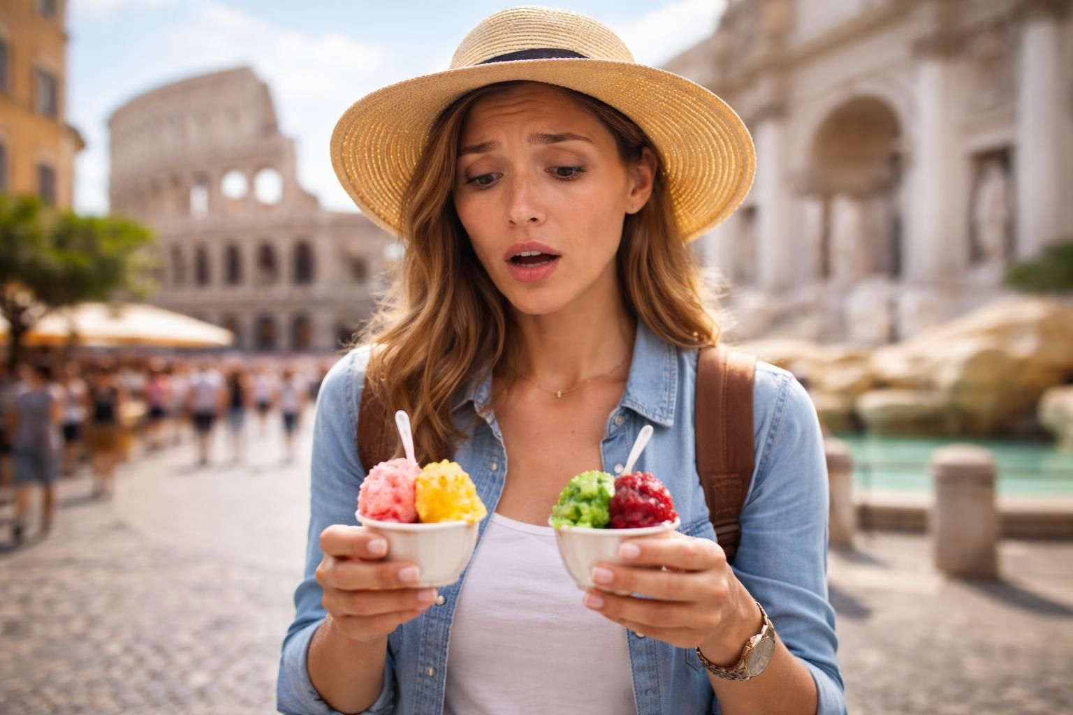 découvrez l'histoire d'une touriste à rome qui paie 44 € pour deux glaces, une expérience sucrée qui tourne à la déception.