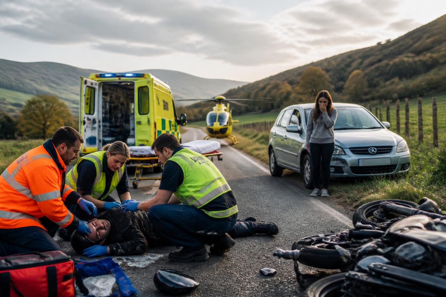 urgence aérienne déclenchée après un grave accident entre un motard et une conductrice près de besse. retrouvez tous les détails de cet incident.