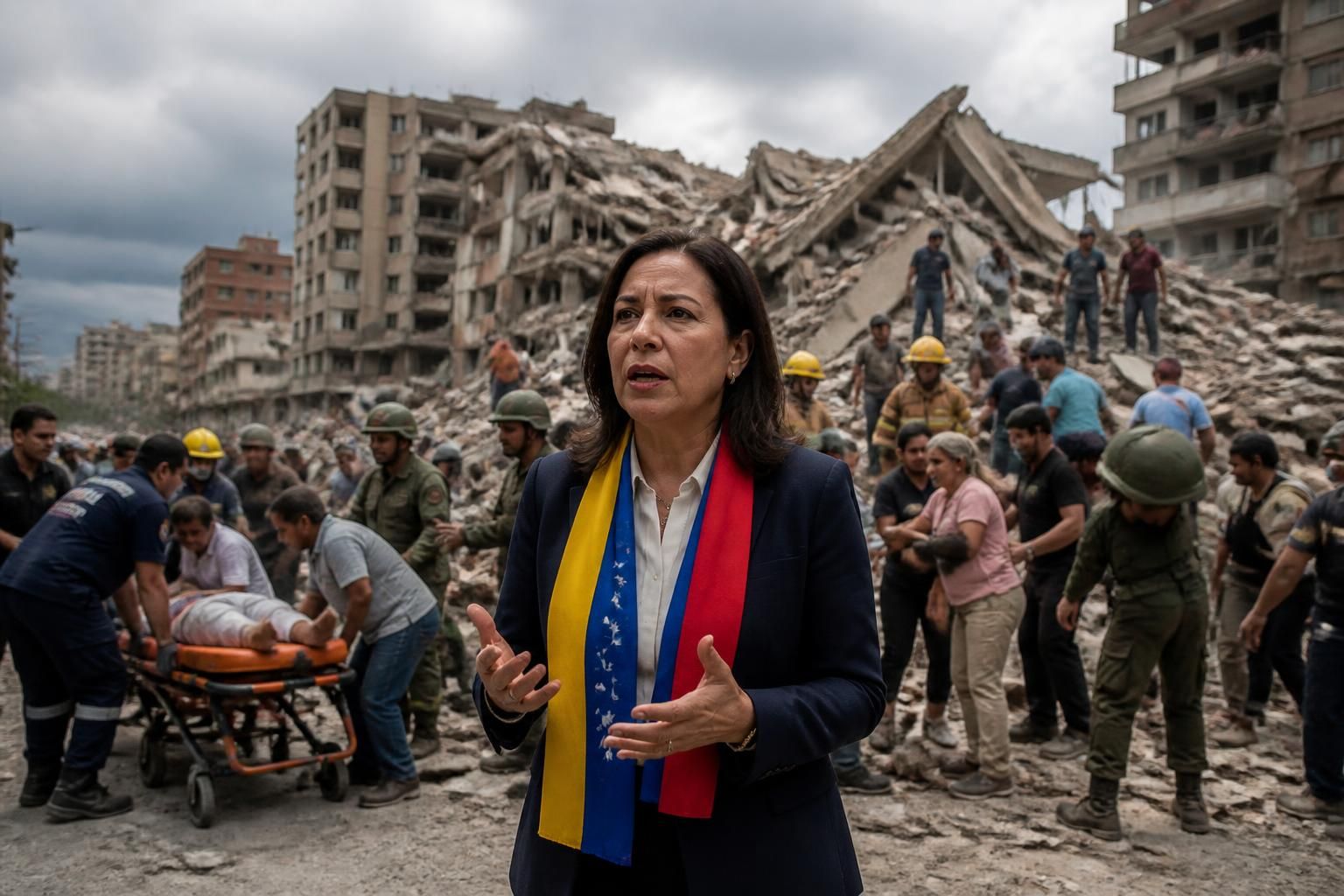 le venezuela secoué par deux puissants séismes : la présidente annonce l’état d’urgence nationale pour faire face à la situation.