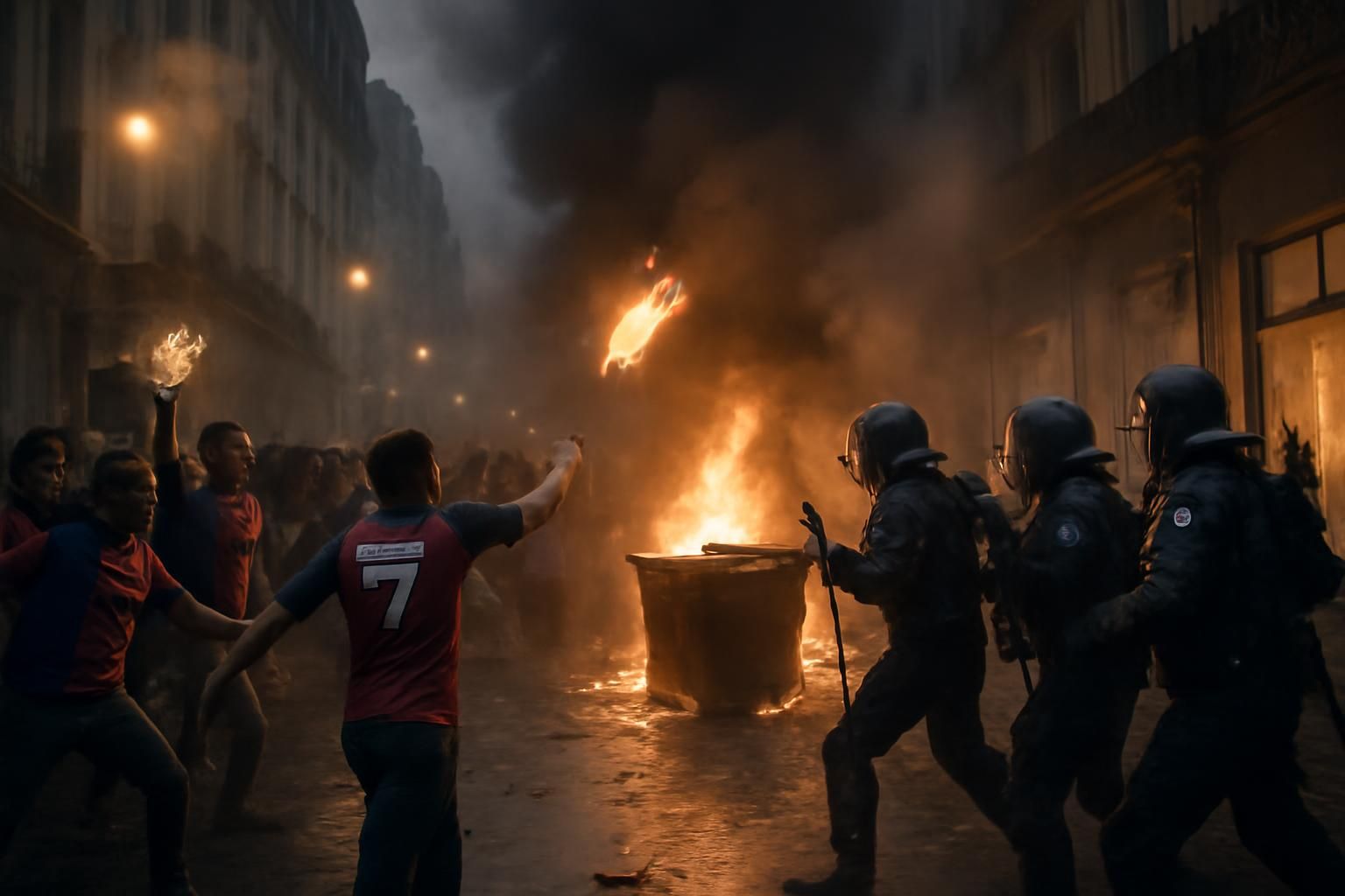 analyse des violences survenues lors de la célébration du psg et débat sur la suspension des allocations pour lutter contre ce phénomène.
