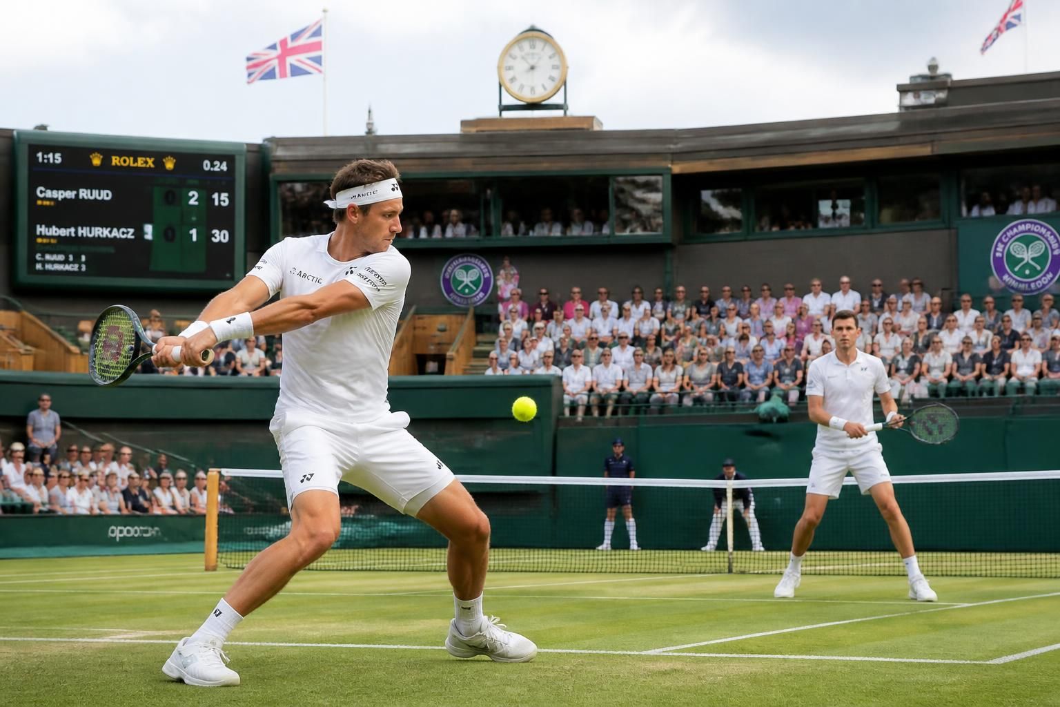 découvrez le match passionnant du premier tour de wimbledon 2026 entre casper ruud et hubert hurkacz, prévu ce lundi 29 juin. suivez les performances des deux joueurs sur le gazon londonien.