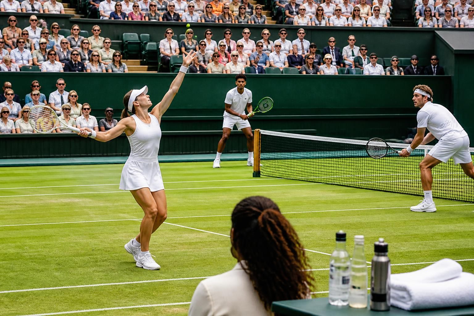 suivez en direct la deuxième journée de wimbledon avec les performances de swiatek, zverev, fils, boisson et serena williams sur l'équipe.