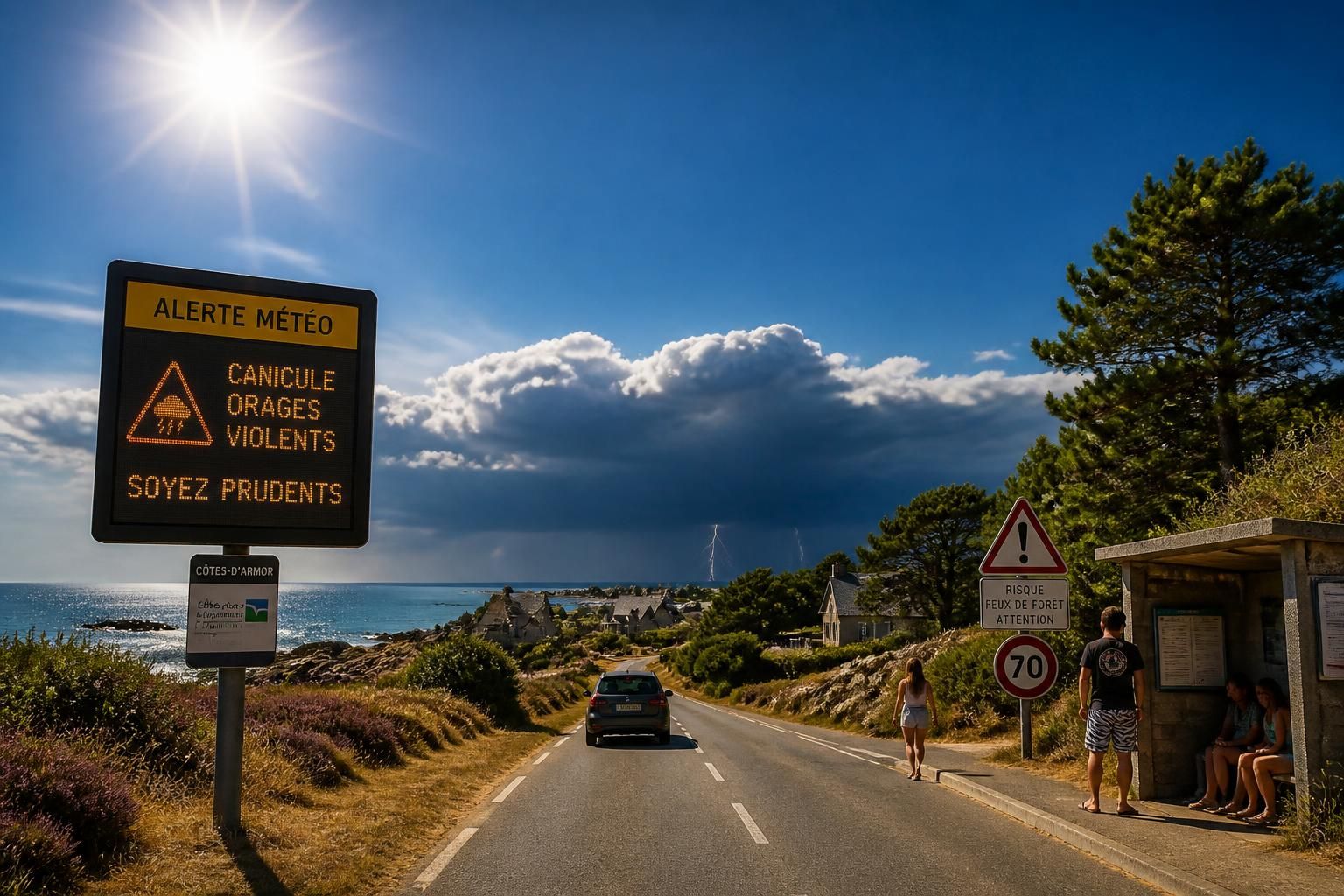 restez informé des alertes rouges canicule et des prévisions d'orages dans les côtes-d'armor avec les dernières mises à jour des services de l'état.