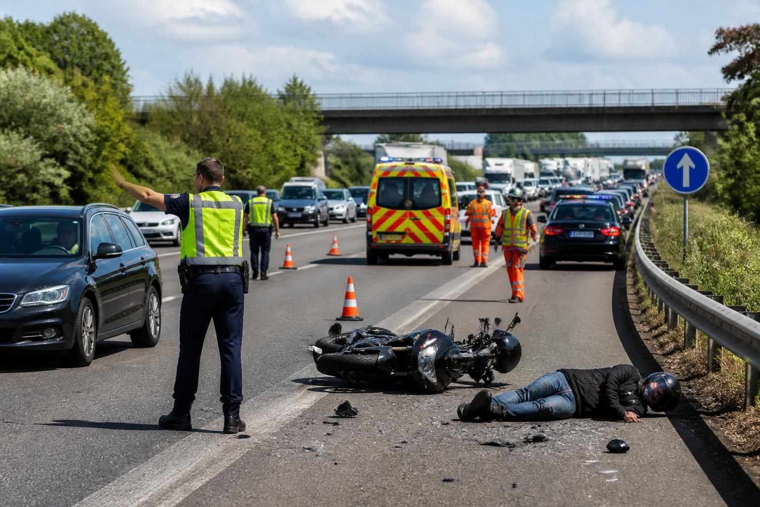 un accident grave de moto s'est produit sur l'a61, entraînant la fermeture de la circulation pour les automobilistes venant de l'a9. restez informés des conditions de trafic et des itinéraires alternatifs.