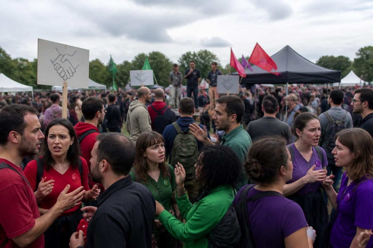 au festival des idées, les partis de gauche exposent leurs divisions internes malgré les appels répétés à l'unité, révélant les défis de la cohésion politique.