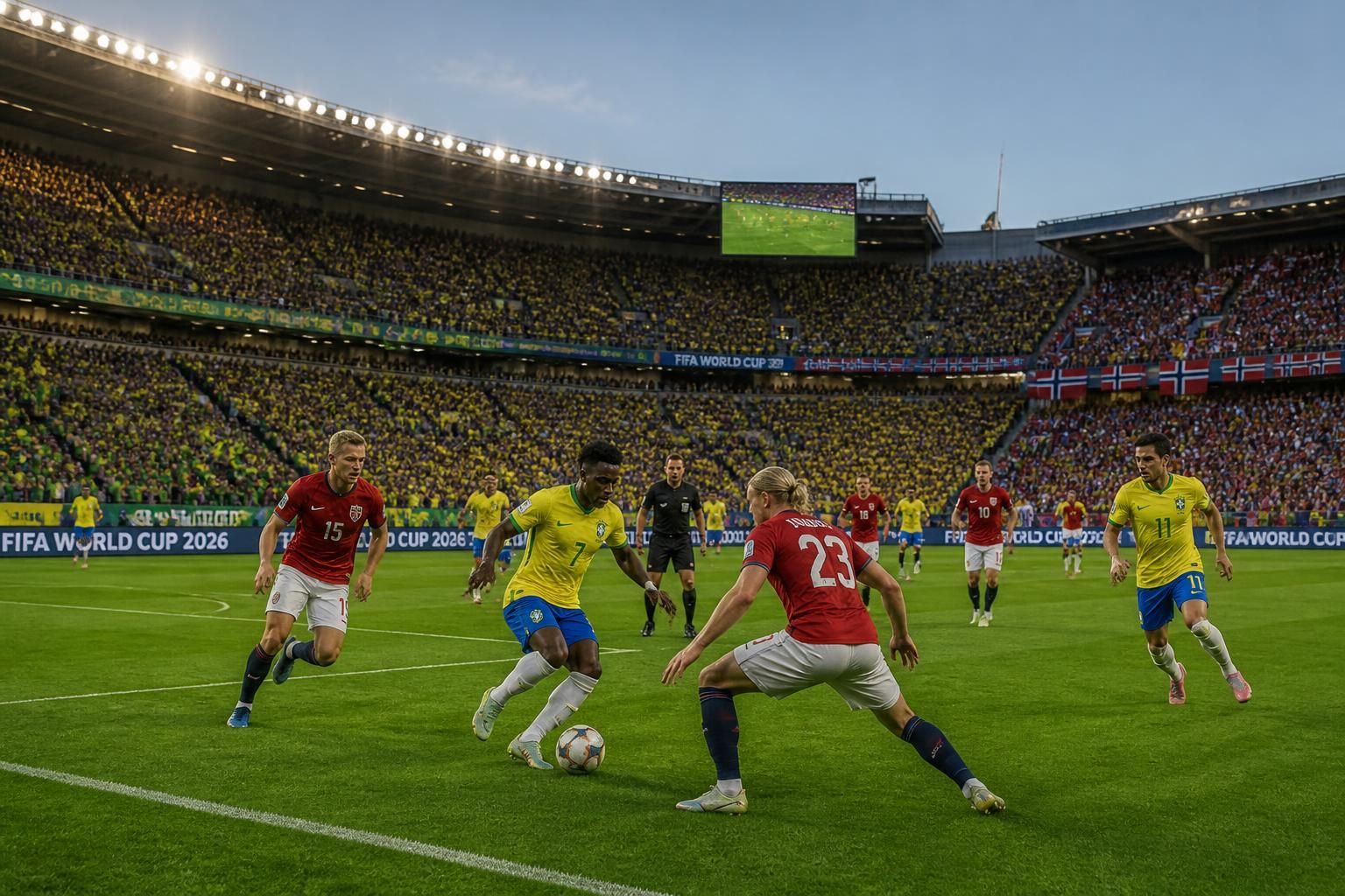 suivez en direct le match brésil vs norvège lors de la coupe du monde 2026 le 5 juillet. ne manquez rien de ce duel intense entre deux grandes équipes.