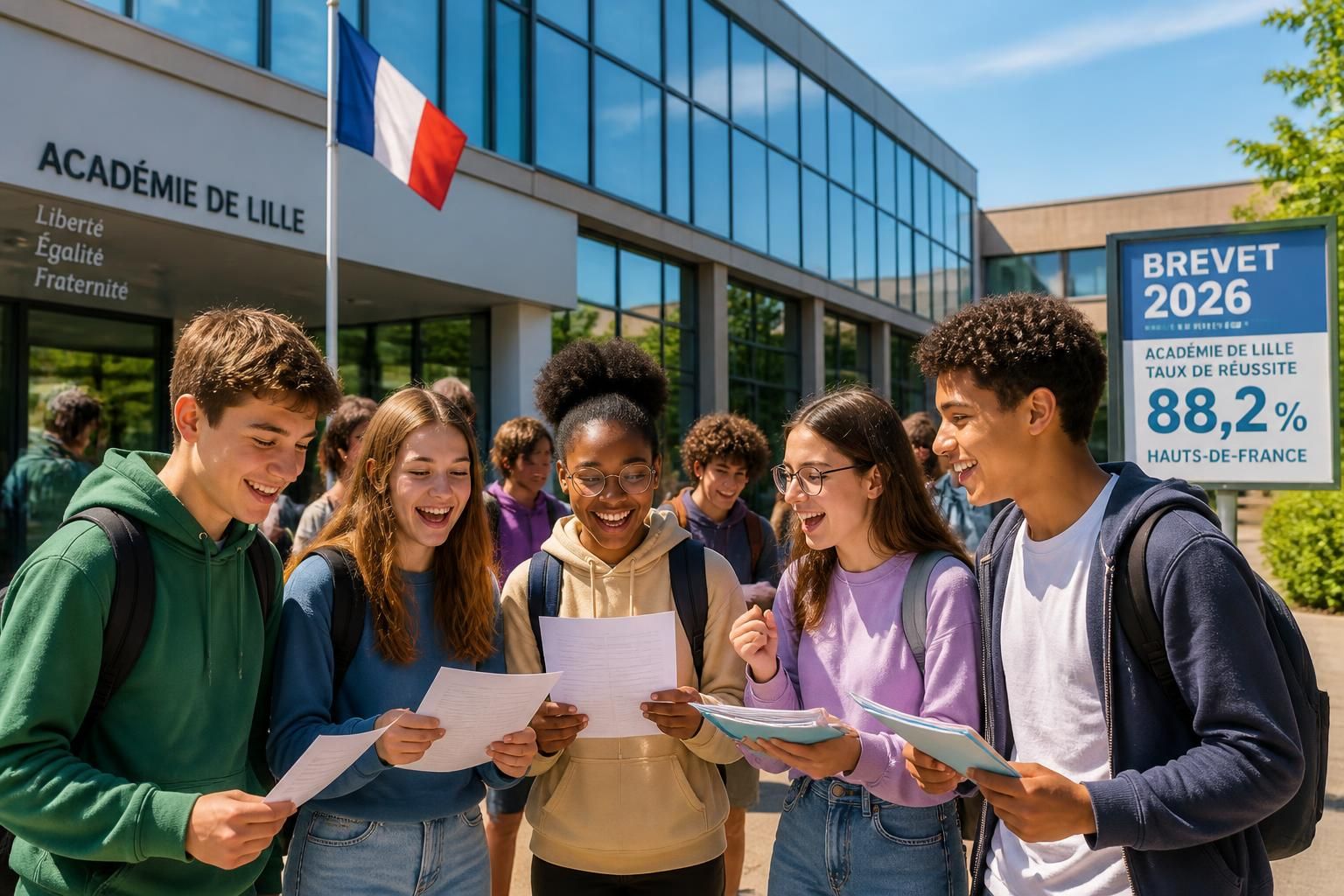 découvrez la liste complète des admis au brevet 2026 et le taux de réussite détaillé dans l'académie de lille. informations exclusives sur france 3 régions.