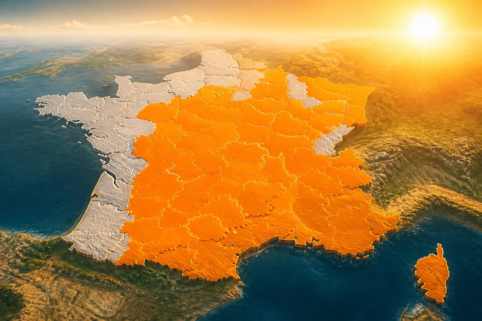 canicule : 67 départements, y compris les bouches-du-rhône, en vigilance orange ce mercredi. restez informé et prenez les précautions nécessaires pour vous protéger.