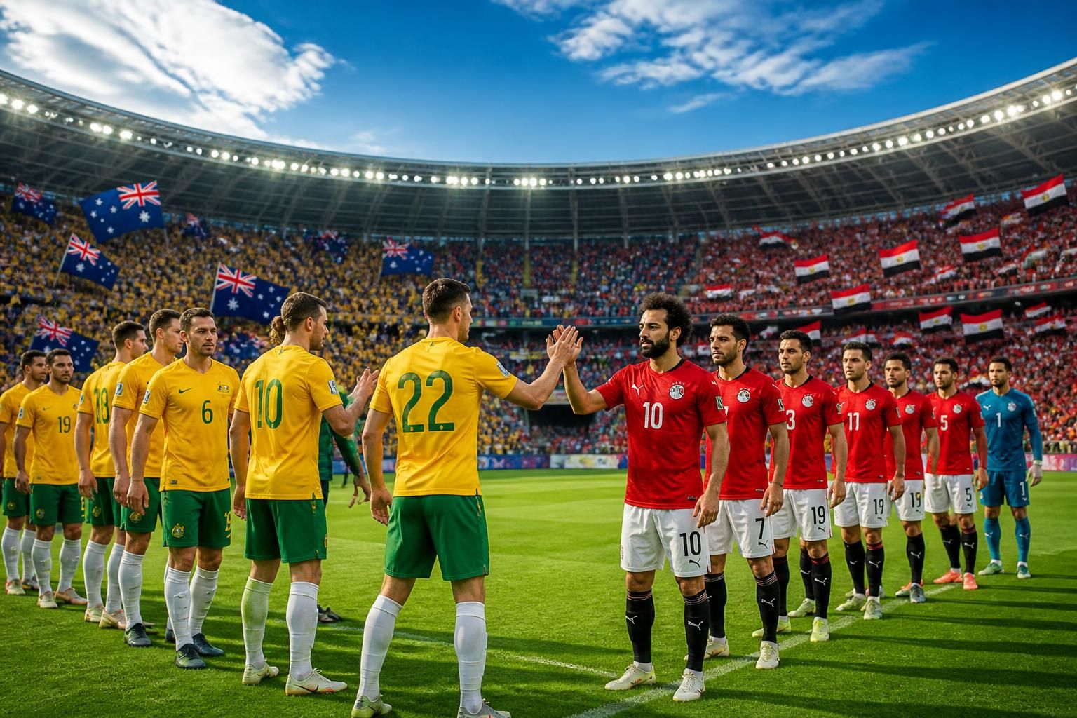 suivez la coupe du monde avec maxifoot : découvrez les compositions officielles des équipes pour le match australie vs égypte et préparez-vous à vibrer !