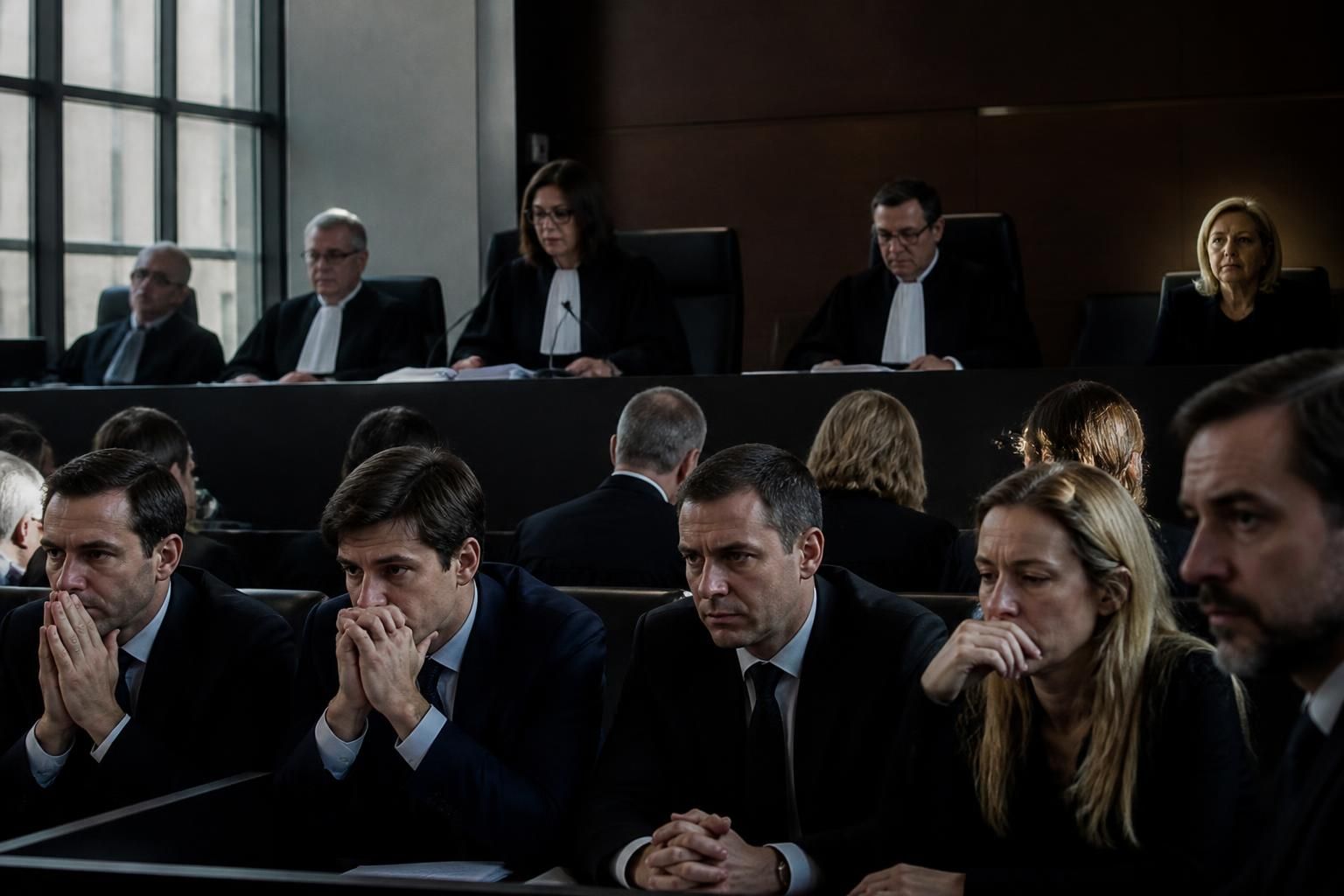 suivez en direct le procès des assistants parlementaires du rassemblement national, avec la cour d'appel qui rendra sa décision ce mardi, mettant marine le pen sous les projecteurs.