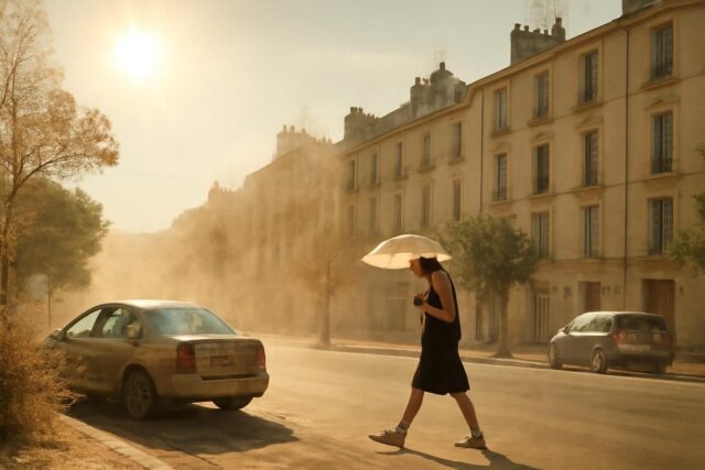 EN-DIRECT-Vagues-de-chaleur-la-France-en-etat-dalerte-maximale-640x427 Évelyne Dhéliat adapte son langage météo : fini le « beau temps » à l'heure du changement climatique