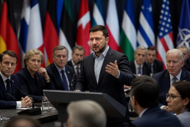 suivez en direct la guerre en ukraine avec les déclarations de volodymyr zelensky appelant ses alliés à prendre des décisions fermes lors du sommet de l’otan.