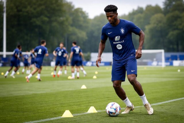 Equipe-de-France-Aurelien-Tchouameni-reste-absent-de-lentrainement-collectif-a-seulement-trois-jours-du-quart-de-finale-face-au-Maroc-640x427 Qualifications 2e tour : Revivez le duel intense entre Aliaksandra Sasnovich et Océane Dodin en replay - Roland-Garros sur France TV