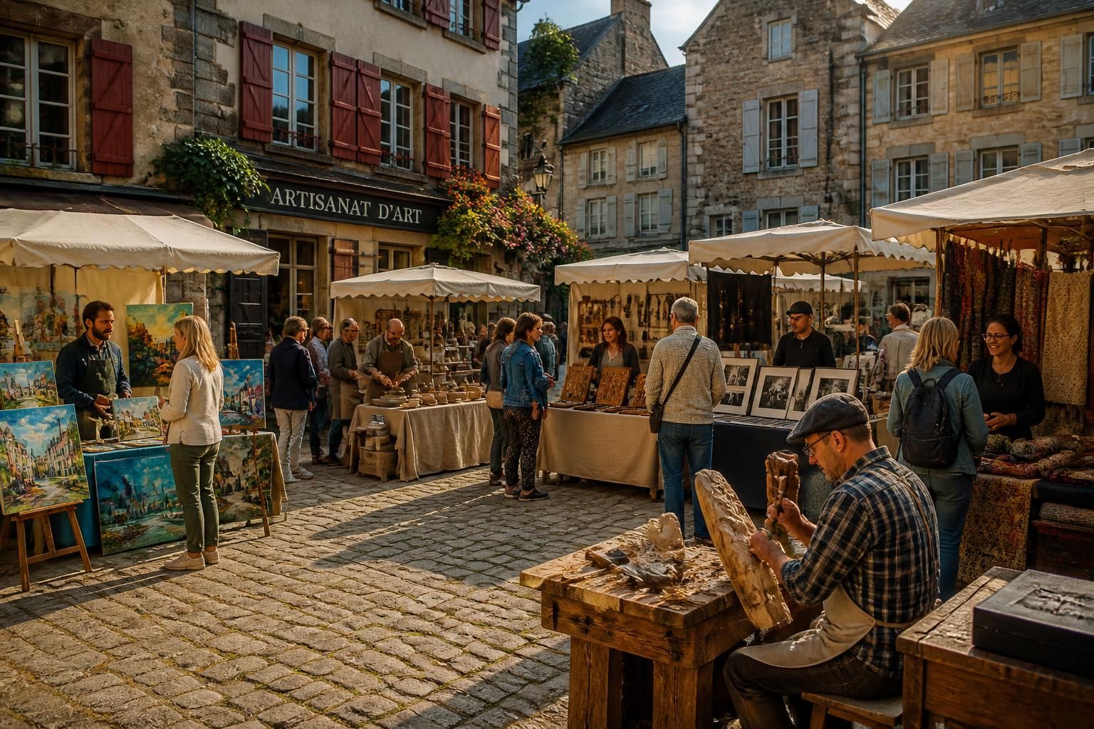découvrez « la place des créateurs » à felletin qui accueille six nouveaux exposants aux talents variés, offrant un éventail unique de créations artisanales et artistiques.