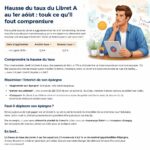 découvrez les raisons et les impacts de la hausse du taux du livret a au 1er août, ainsi que ce qu’il faut savoir pour optimiser votre épargne.