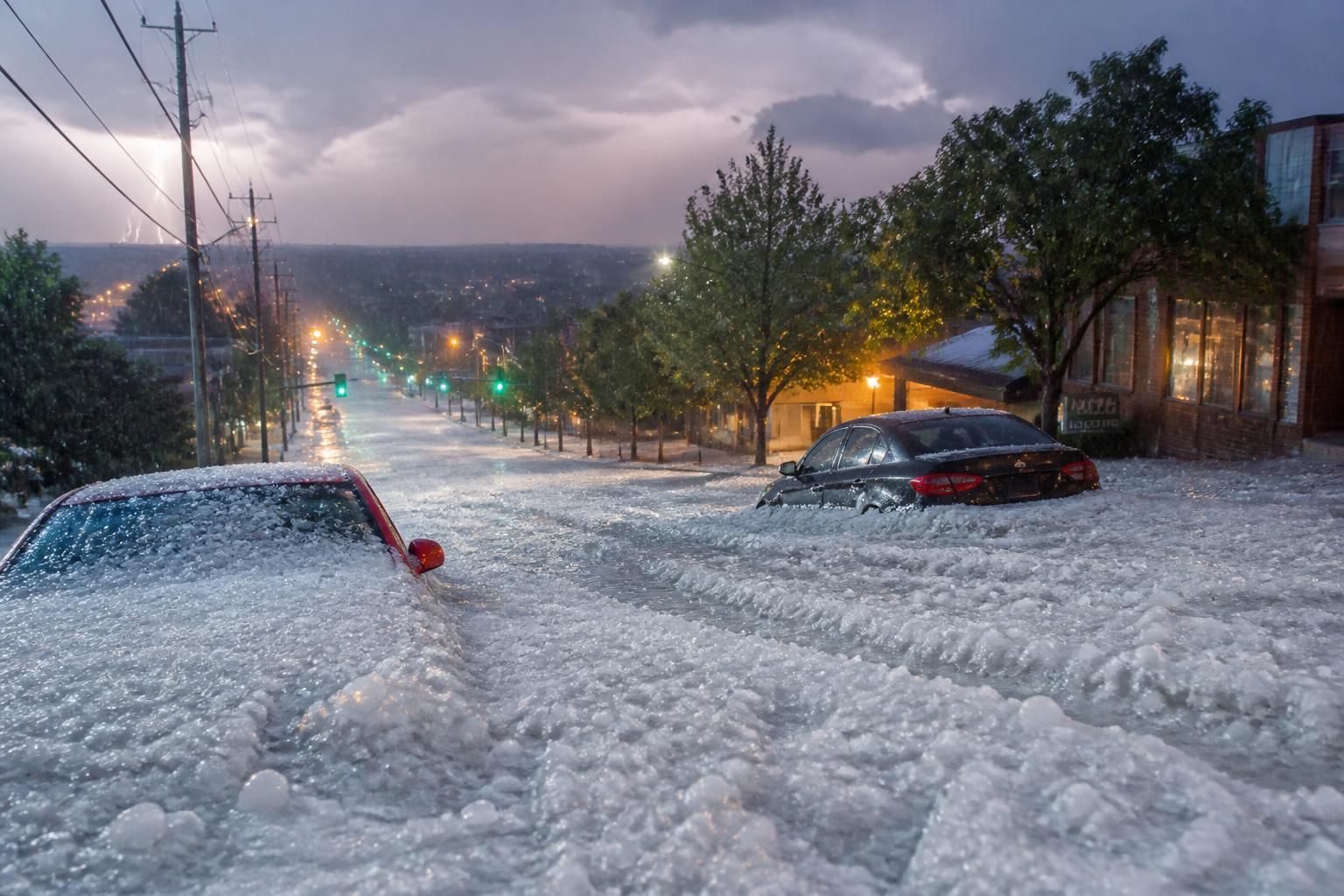 découvrez comment une tempête de grêle exceptionnelle a transformé les rues de l'idaho en véritables torrents glacés, offrant un spectacle naturel impressionnant et inédit.