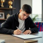 le fc barcelone cherche à renforcer son effectif en ciblant un talent international portugais prometteur, selon les dernières informations des transferts.