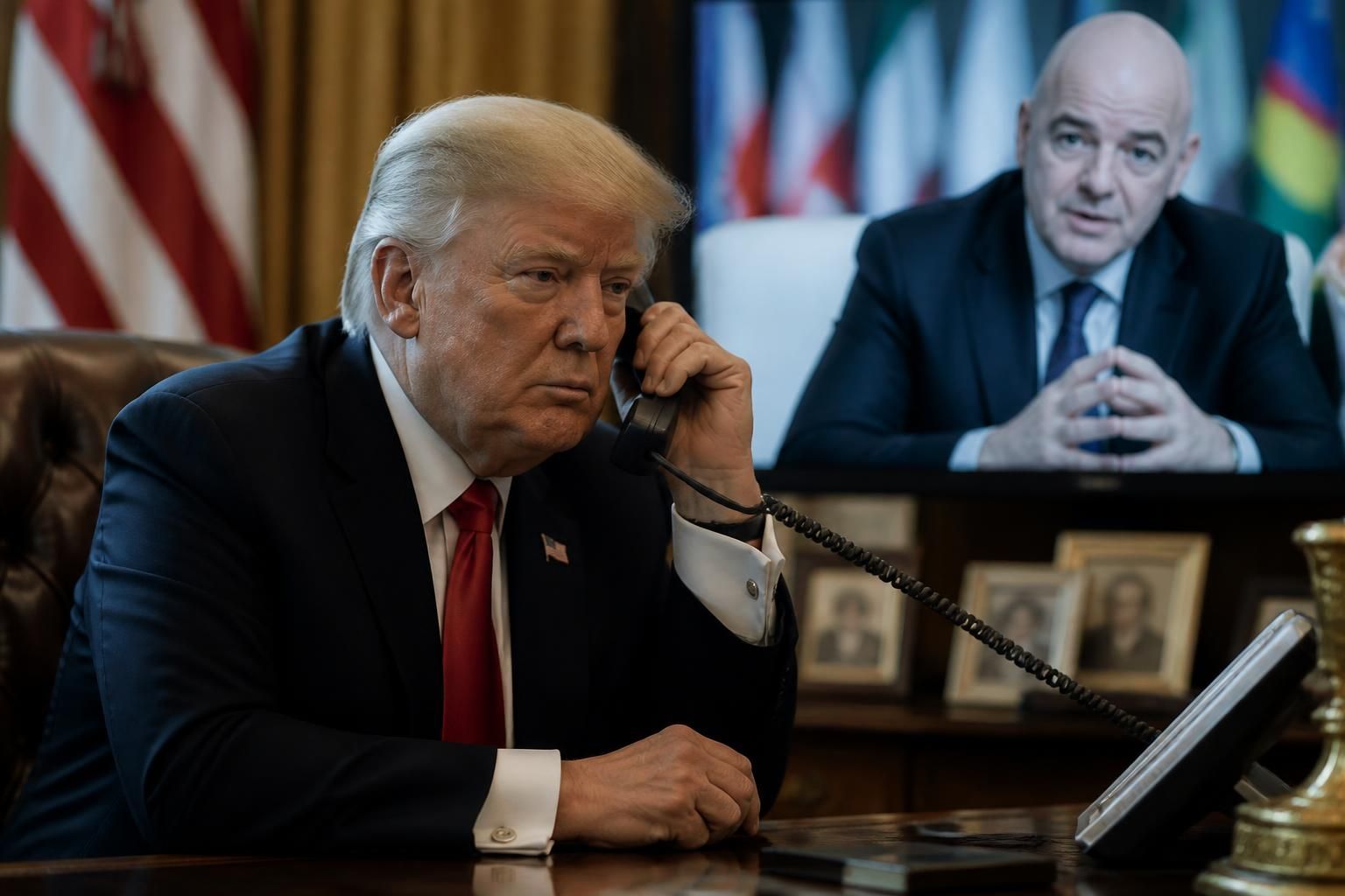 le new york times dévoile que donald trump a contacté personnellement gianni infantino au sujet de balogun, une information exclusive révélée par rtbf.