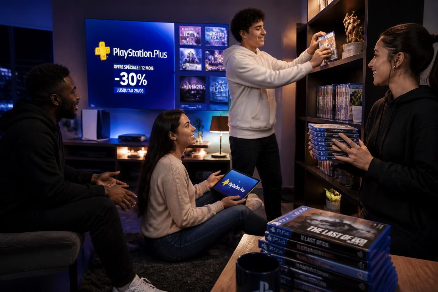 profitez de 50 % de réduction sur playstation plus, une offre spéciale pour les fans qui abandonnent les jeux physiques et passent au numérique.