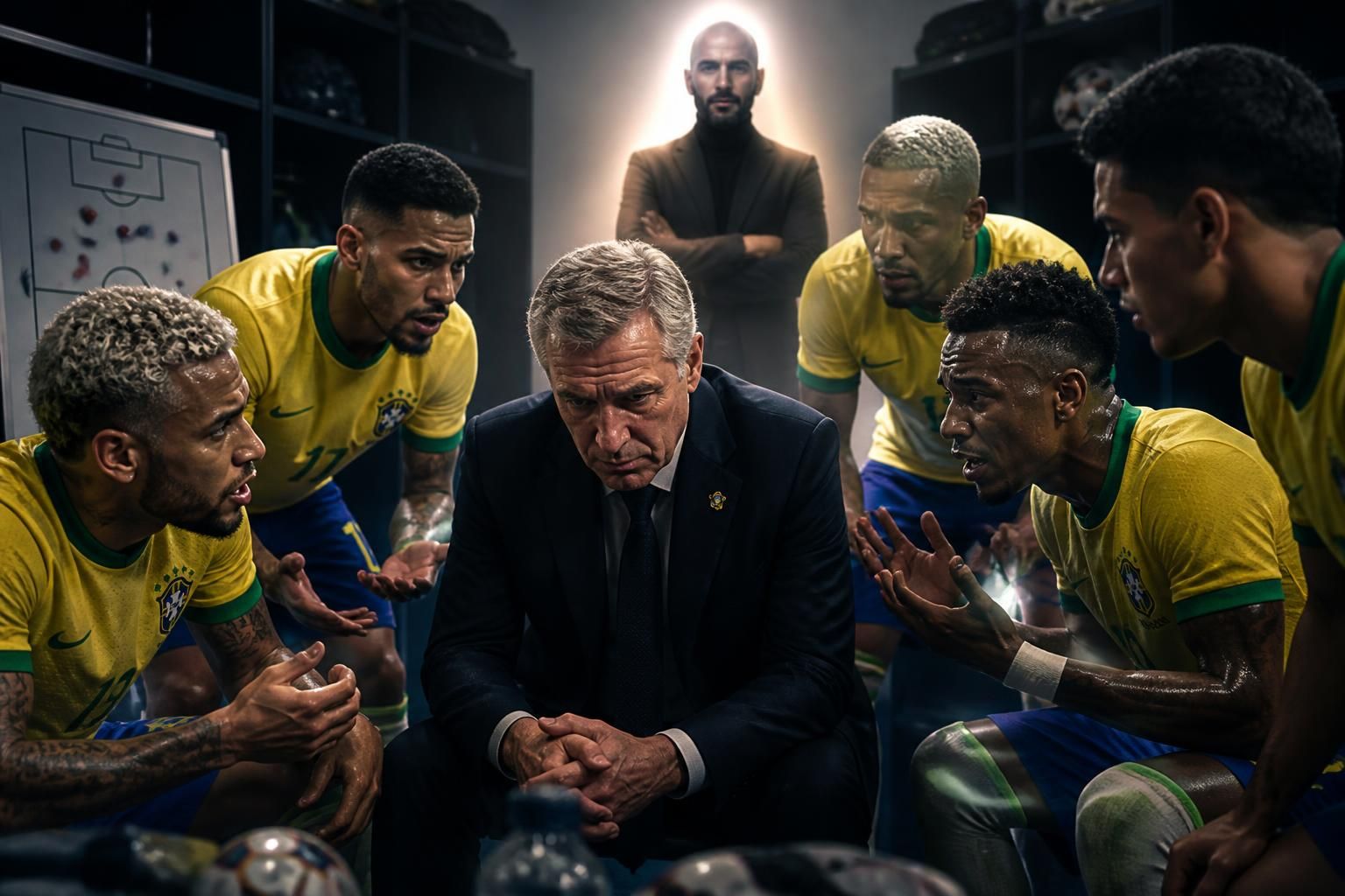 les légendes brésiliennes exercent une forte pression sur ancelotti, espérant l'arrivée d'un 'sauveur' : guardiola, pour redresser la situation selon goal.com.