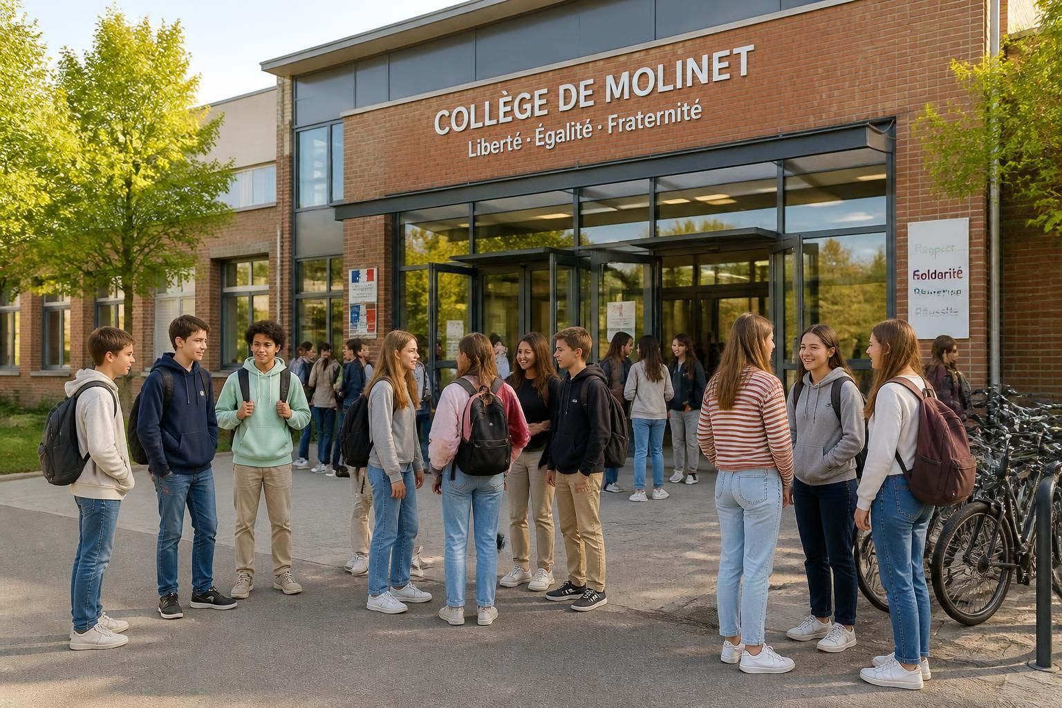 à la rentrée, le collège de molinet accueillera 14 élèves pour débuter une nouvelle année scolaire dans un cadre convivial et dynamique.
