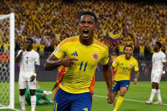 Mondial-2026-La-Colombie-elimine-le-Ghana-en-seiziemes-de-finale-grace-a-un-but-decisif-de-Jhon-Arias-beninwebtv.com_-640x427 France vs Sénégal : Cherki débute sur le banc, découvrez les compositions officielles !