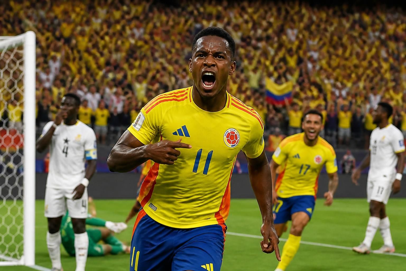 revivez l'exploit de la colombie qui élimine le ghana en seizièmes de finale de la coupe du monde 2026 grâce au but décisif de jhon arias. analyse et réactions sur beninwebtv.com.