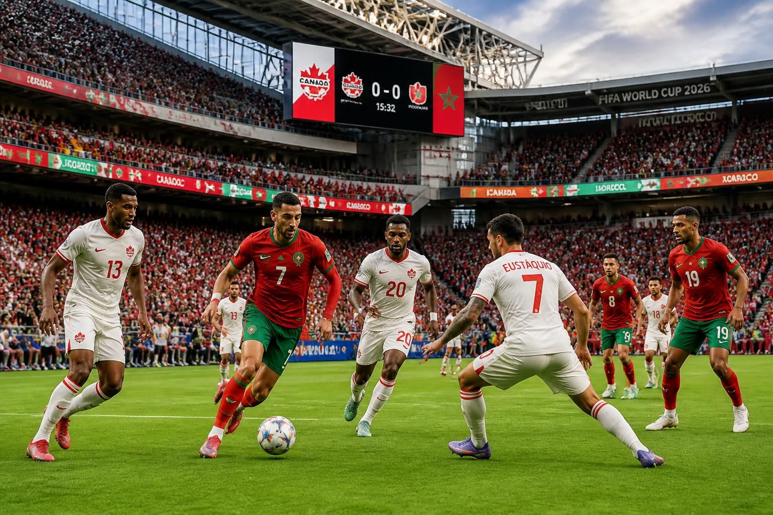 découvrez le duel passionnant entre le canada et le maroc lors du mondial 2026 à houston, un match incontournable pour les fans de football.