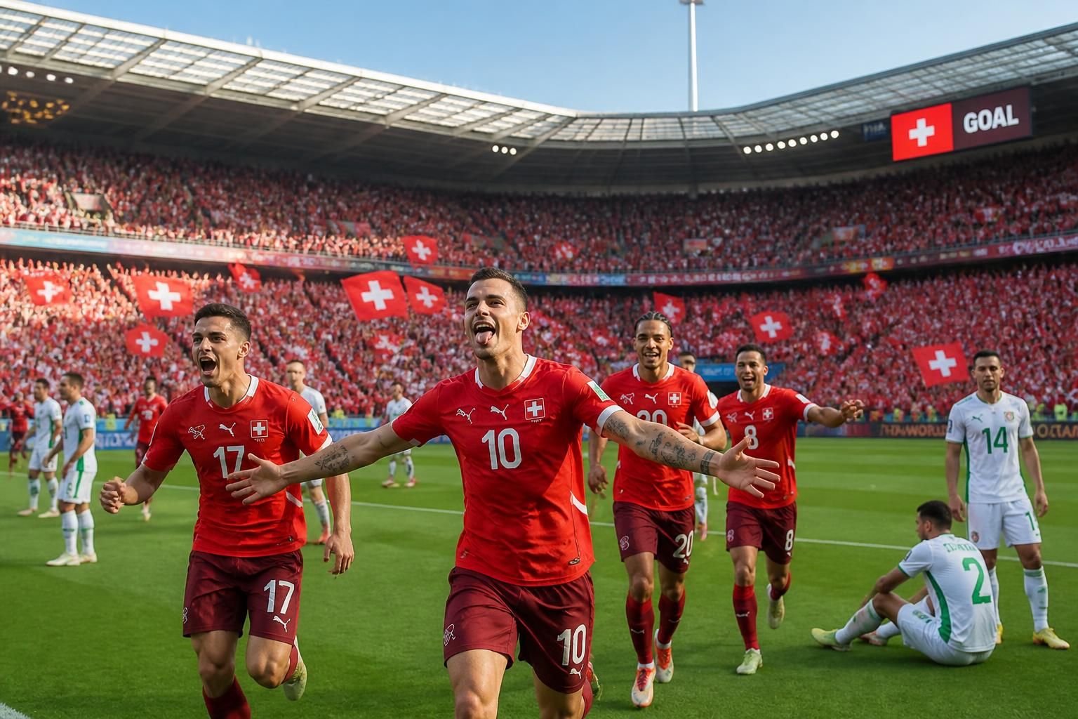 mondial 2026 : la suisse élimine l’algérie et se qualifie pour les huitièmes de finale, renforçant ses ambitions lors de cette coupe du monde.