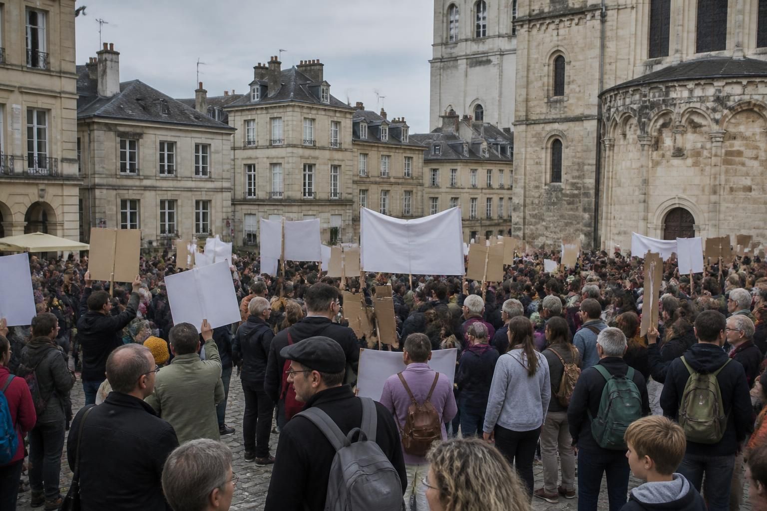 à périgueux, 300 manifestants s'opposent à l'organisation du banquet du canon français prévu en octobre, exprimant leur mécontentement face à cet événement.
