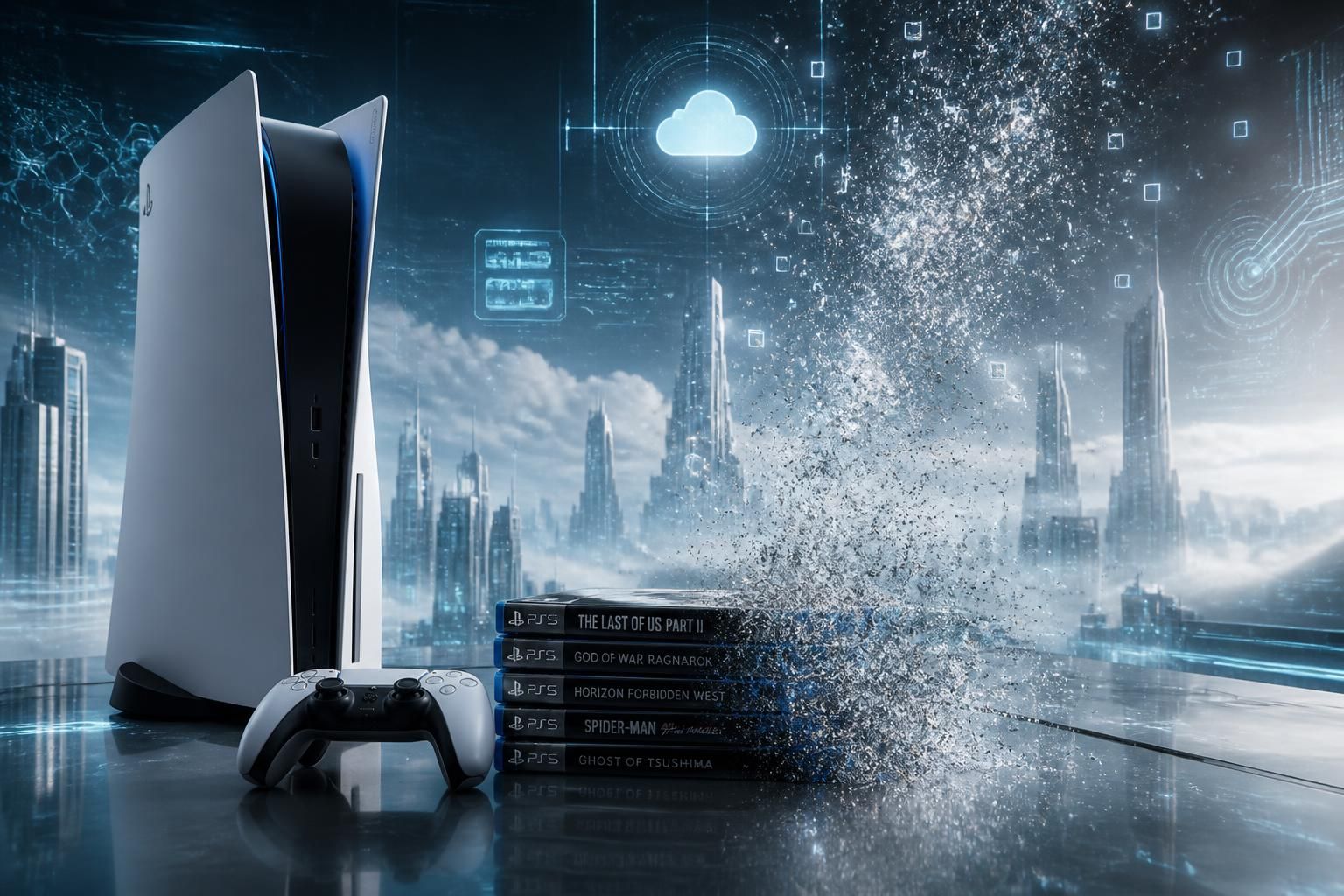 sony annonce la fin des jeux playstation en format physique, marquant le début d'une nouvelle ère digitale pour les joueurs.