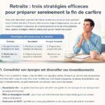 découvrez trois stratégies efficaces pour préparer sereinement la fin de votre carrière et assurer une retraite paisible et bien planifiée.