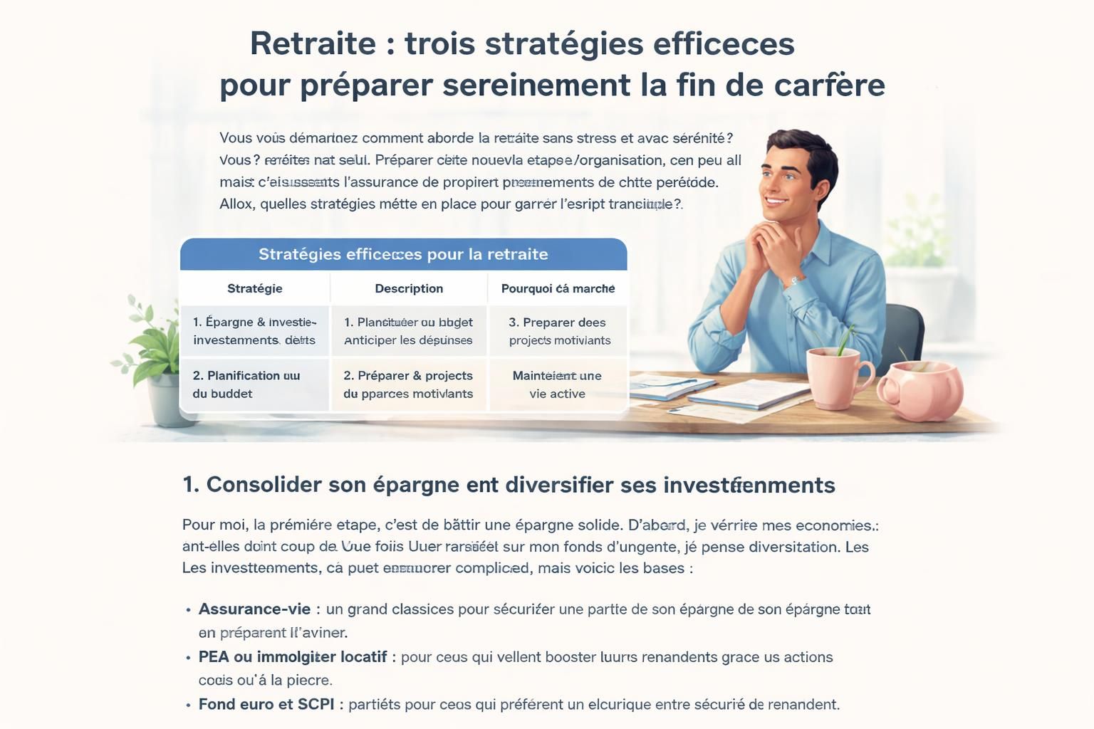 découvrez trois stratégies efficaces pour préparer sereinement la fin de votre carrière et assurer une retraite paisible et bien planifiée.