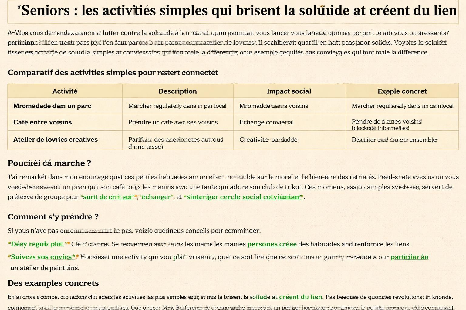 découvrez comment une habitude simple, selon les psychologues, peut aider les retraités à lutter contre la solitude et à améliorer leur bien-être au quotidien.