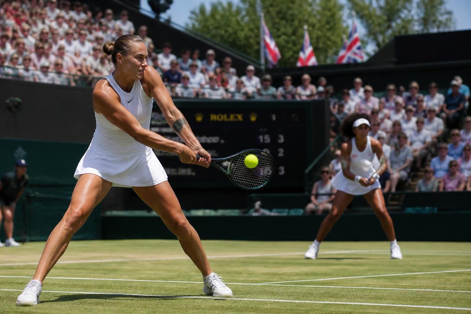 suivez en direct et en temps réel l'affrontement intense en 8es de finale dames de wimbledon entre sabalenka et osaka, uniquement sur eurosport.