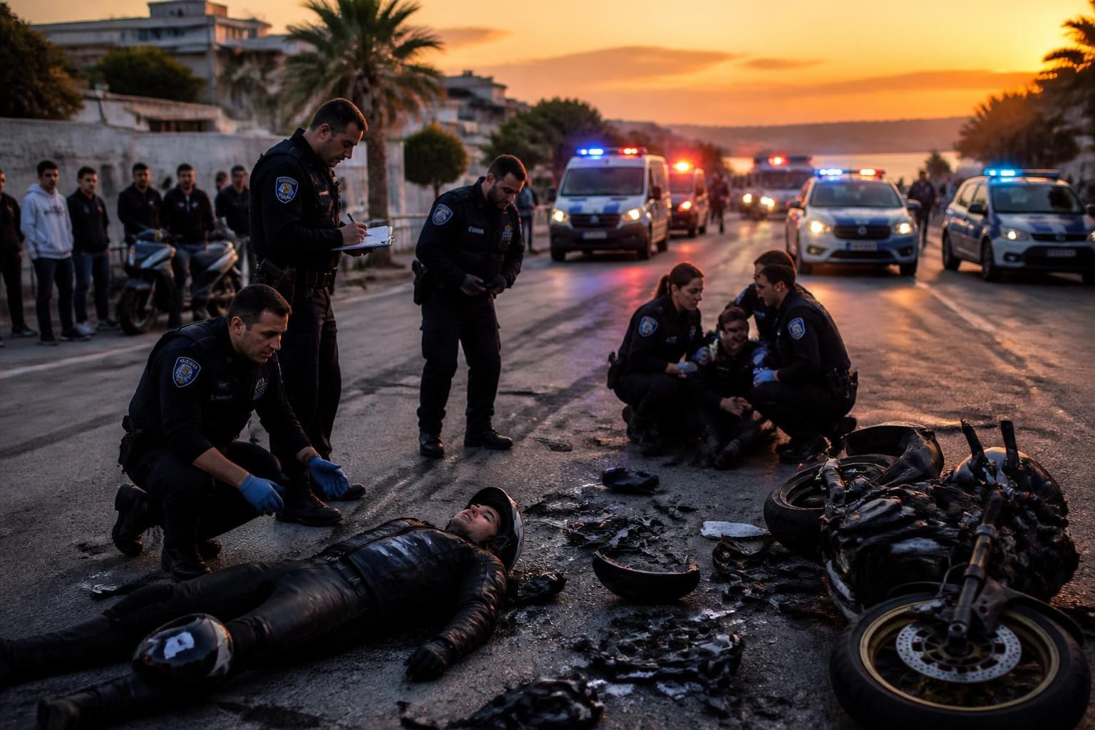 un motard perd la vie lors d'un rodéo urbain à l'escale borély à marseille. plusieurs policiers sont blessés en intervenant lors des constats. retour sur cet événement tragique.