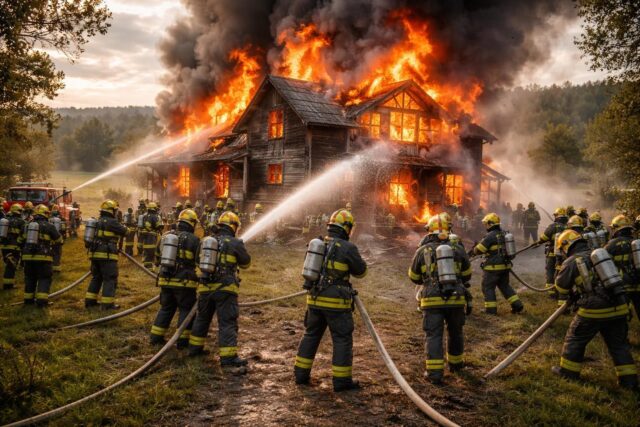 vingt pompiers mobilisés pour maîtriser un incendie dans une maison isolée en sarthe, assurant la sécurité des habitants et limitant les dégâts.