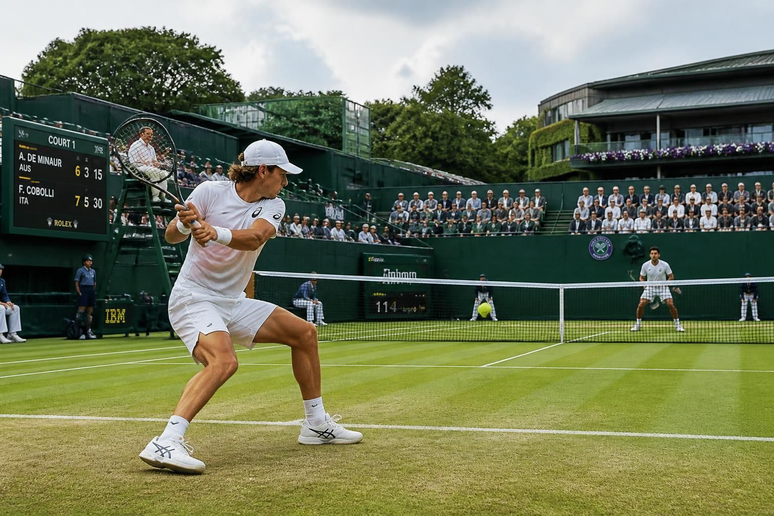 découvrez le duel palpitant entre alex de minaur et flavio cobolli en huitièmes de finale de wimbledon 2026, prévu ce lundi 6 juillet. suivez toute l'actualité et les résultats en direct.