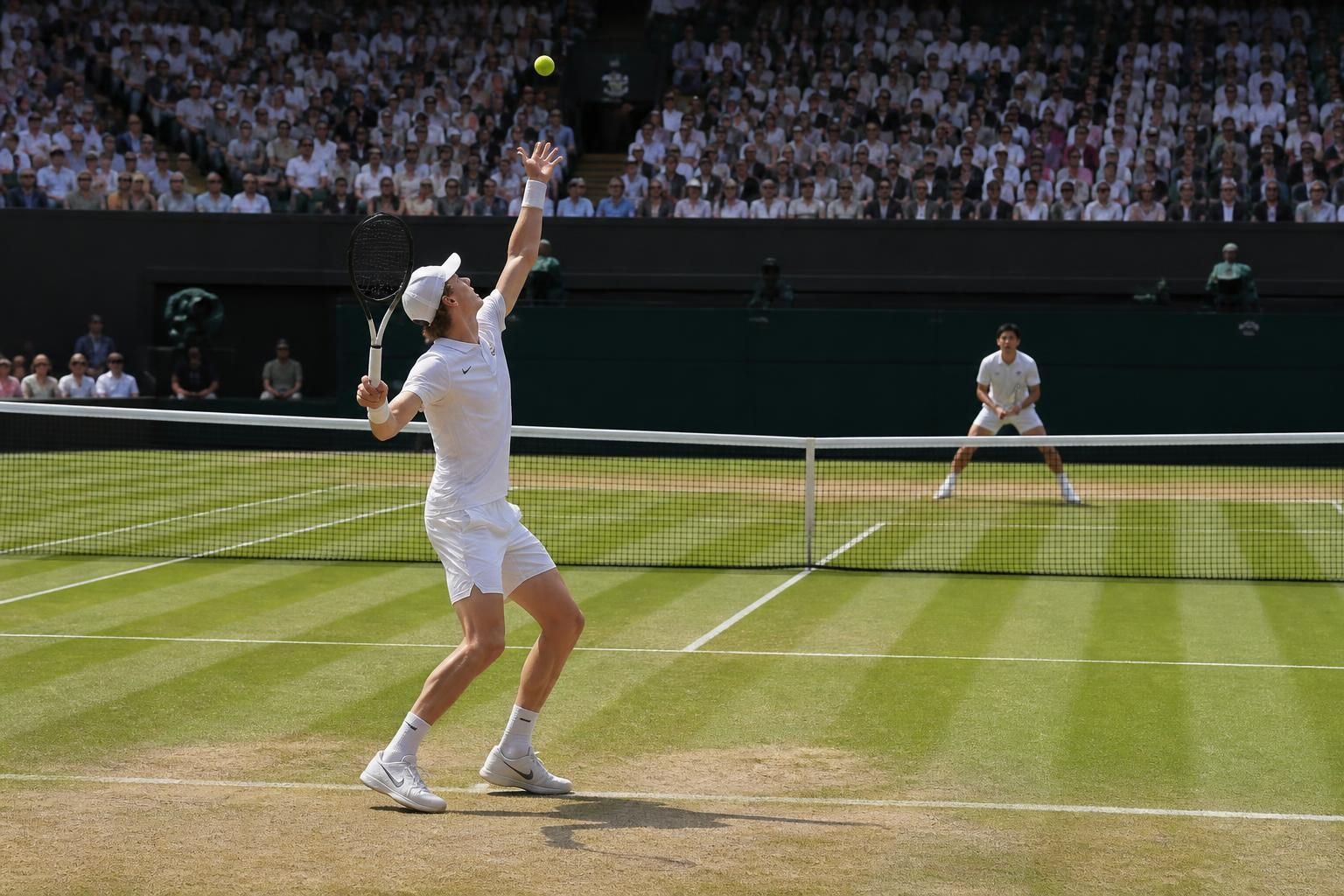 découvrez le duel prometteur de wimbledon 2026 entre jannik sinner et shintaro mochizuki en huitièmes de finale, ce dimanche 5 juillet. suivez l'action et les moments forts de ce match captivant.