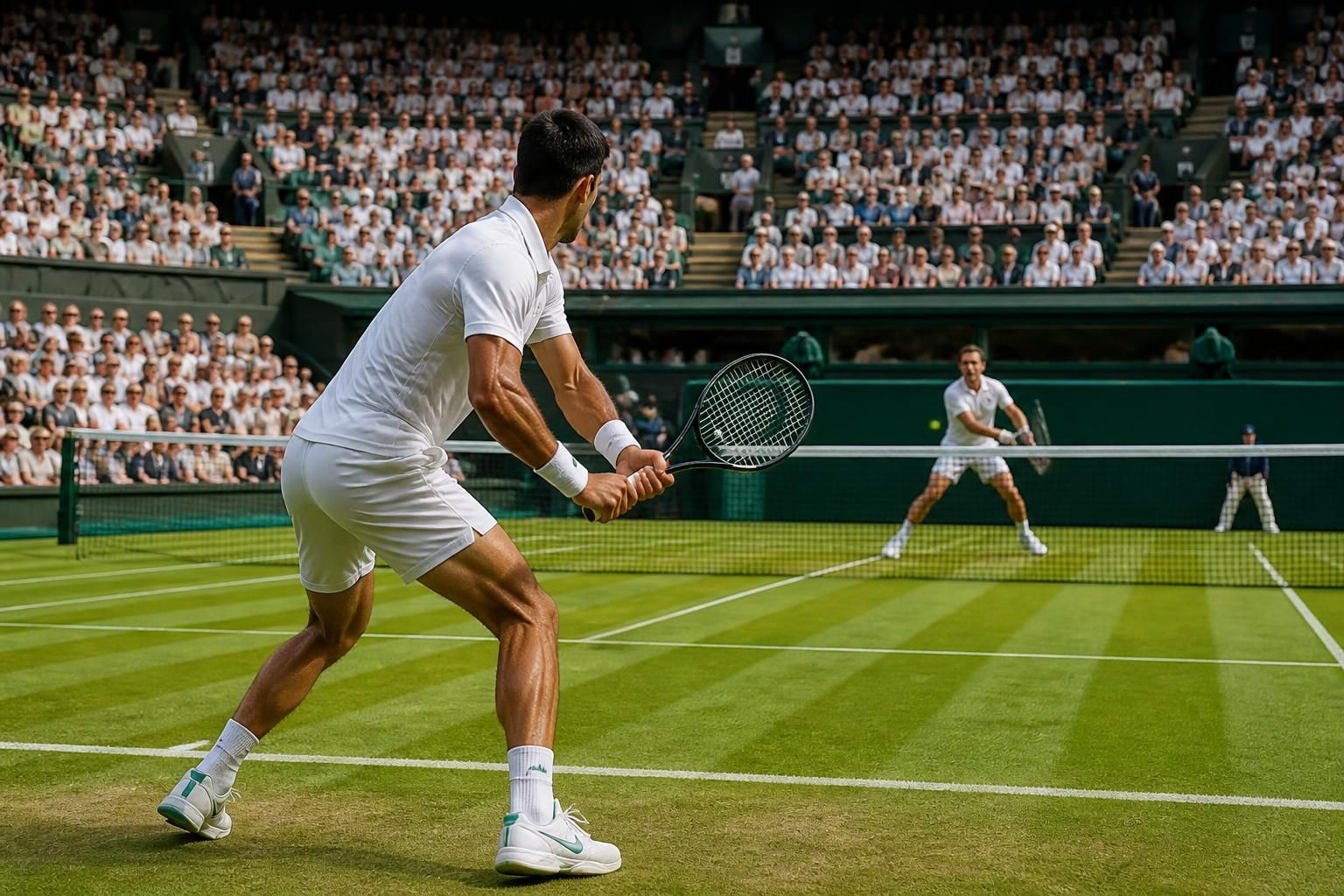 suivez le choc des huitièmes de finale à wimbledon 2026 entre novak djokovic et roman safiullin ce dimanche 5 juillet. un match à ne pas manquer pour les fans de tennis !