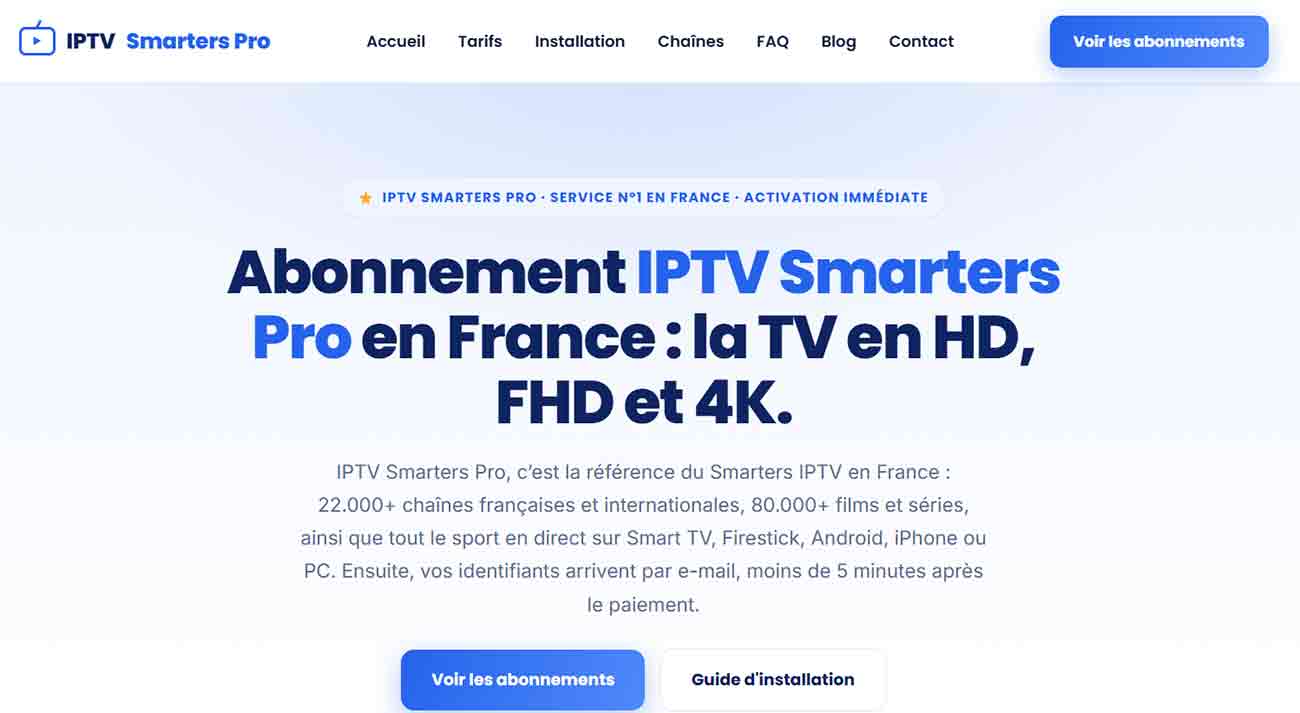 iptv smarters pro france